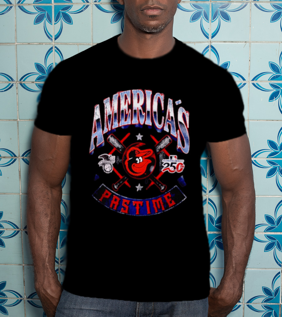 Baltimore Orioles Celebrating America's Pastime 25th Anniversary Americana T-Shirt