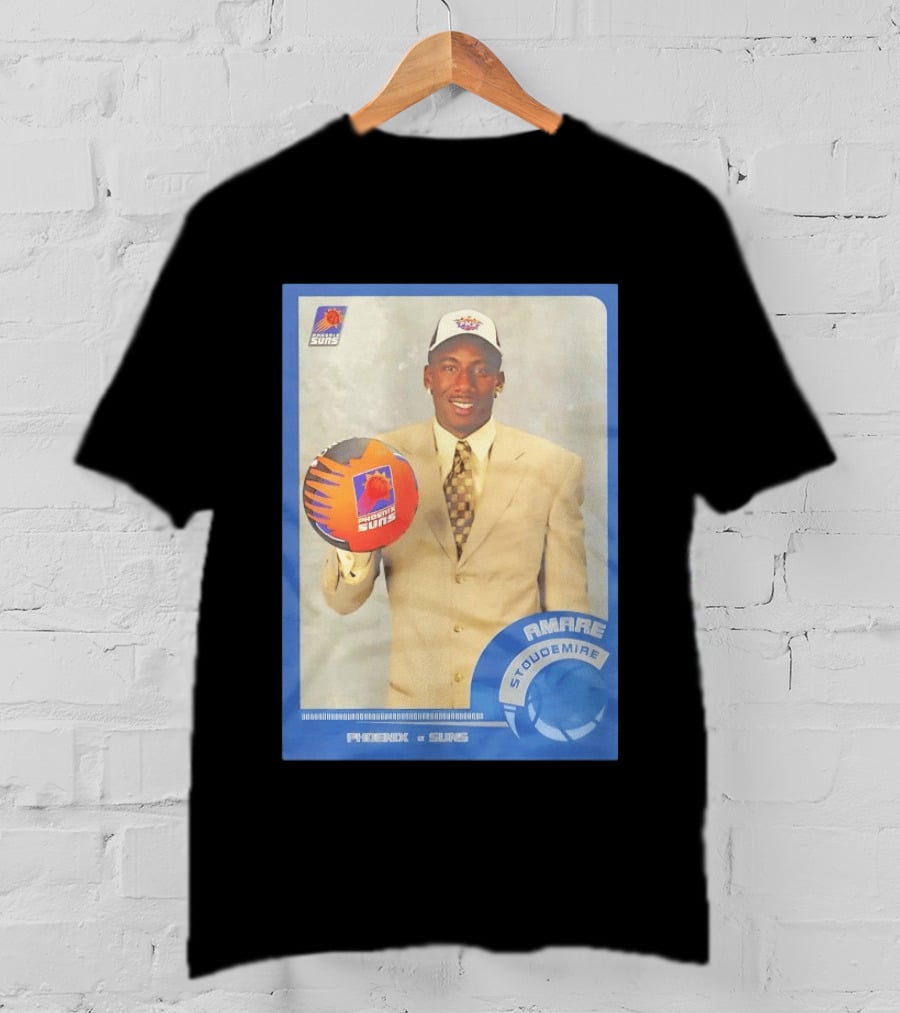 Amar'e Stoudemire Phoenix Suns Basketball Card 2002 Rookie NBA Trading Collectible T-Shirt