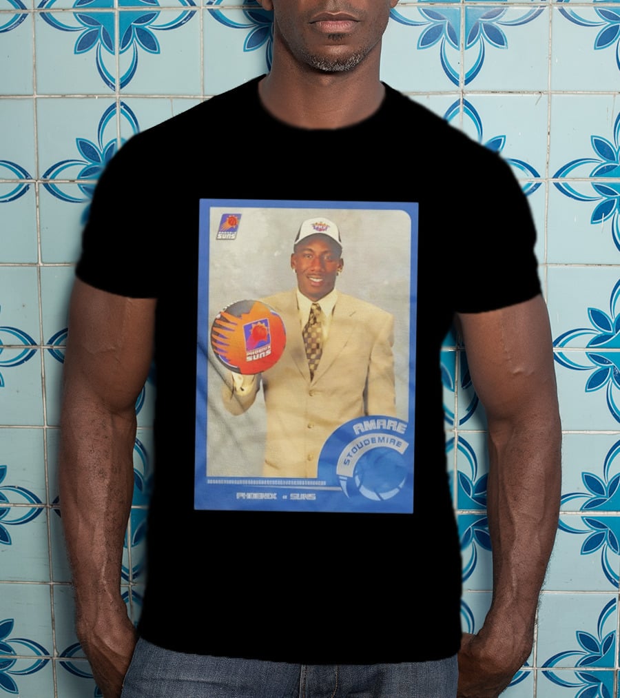 Amar'e Stoudemire Phoenix Suns Basketball Card 2002 Rookie NBA Trading Collectible T-Shirt