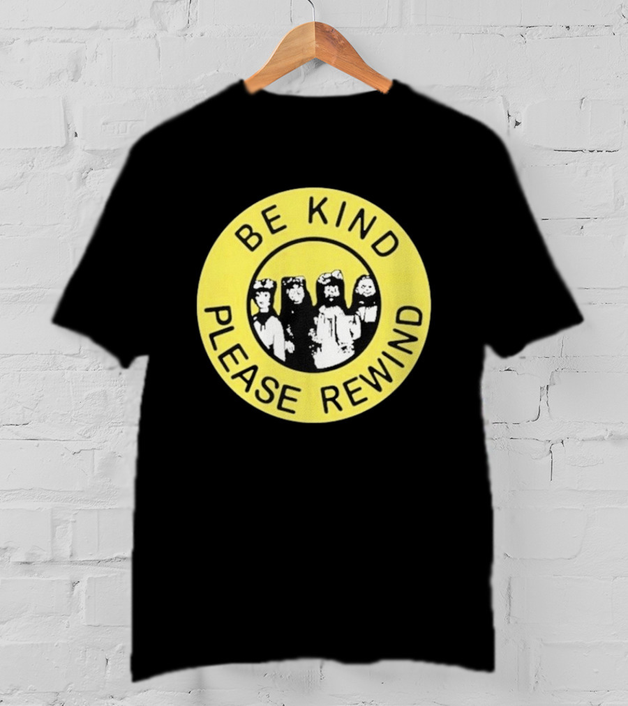 Be Kind Please Rewind Puppet Combo Yellow Circle T-Shirt