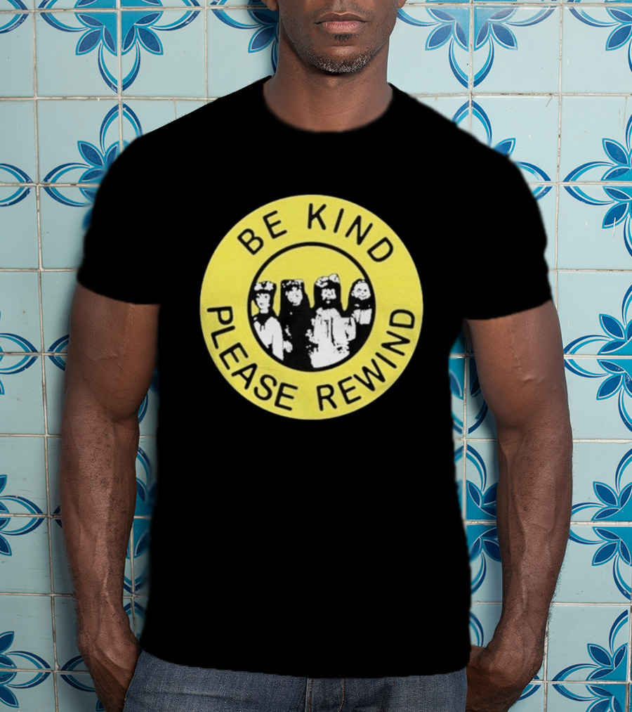 Be Kind Please Rewind Puppet Combo Yellow Circle T-Shirt