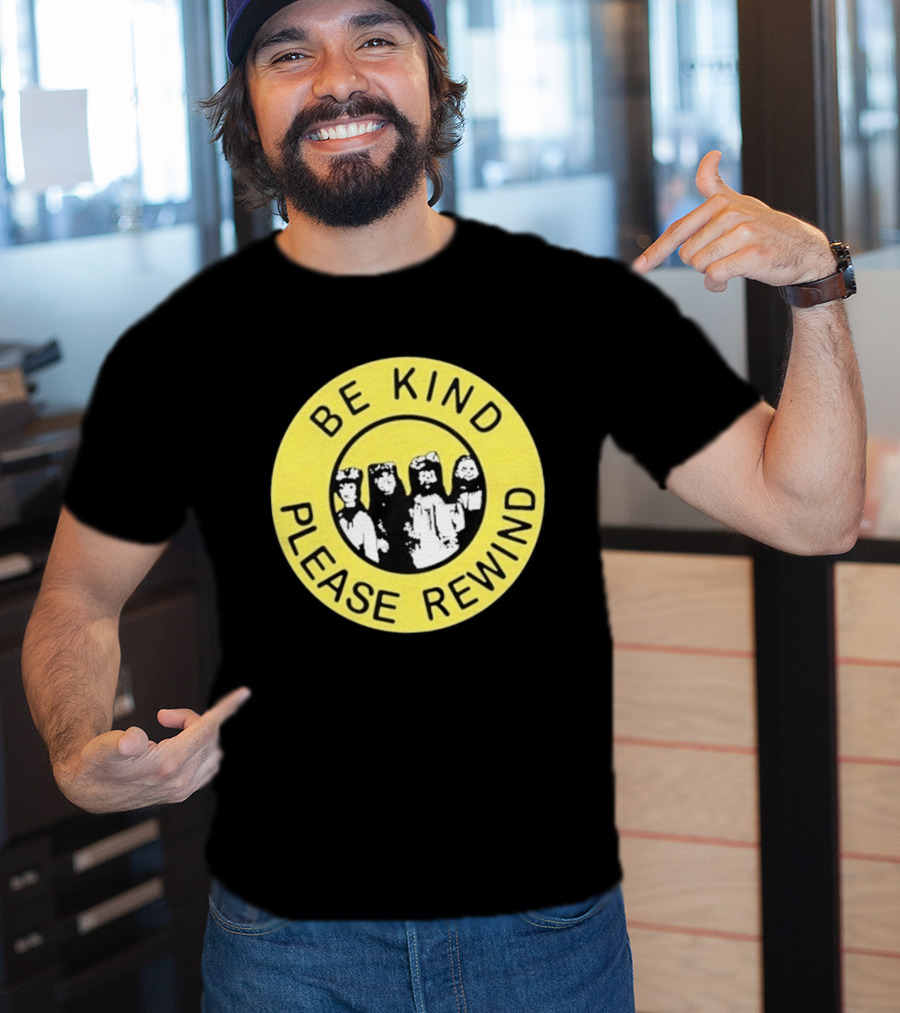 Be Kind Please Rewind Puppet Combo Yellow Circle T-Shirt