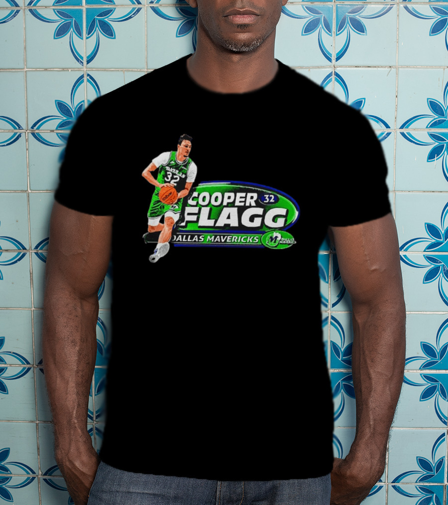 Cooper Flagg Dallas Mavericks 32 ROY Basketball Player T-Shirt