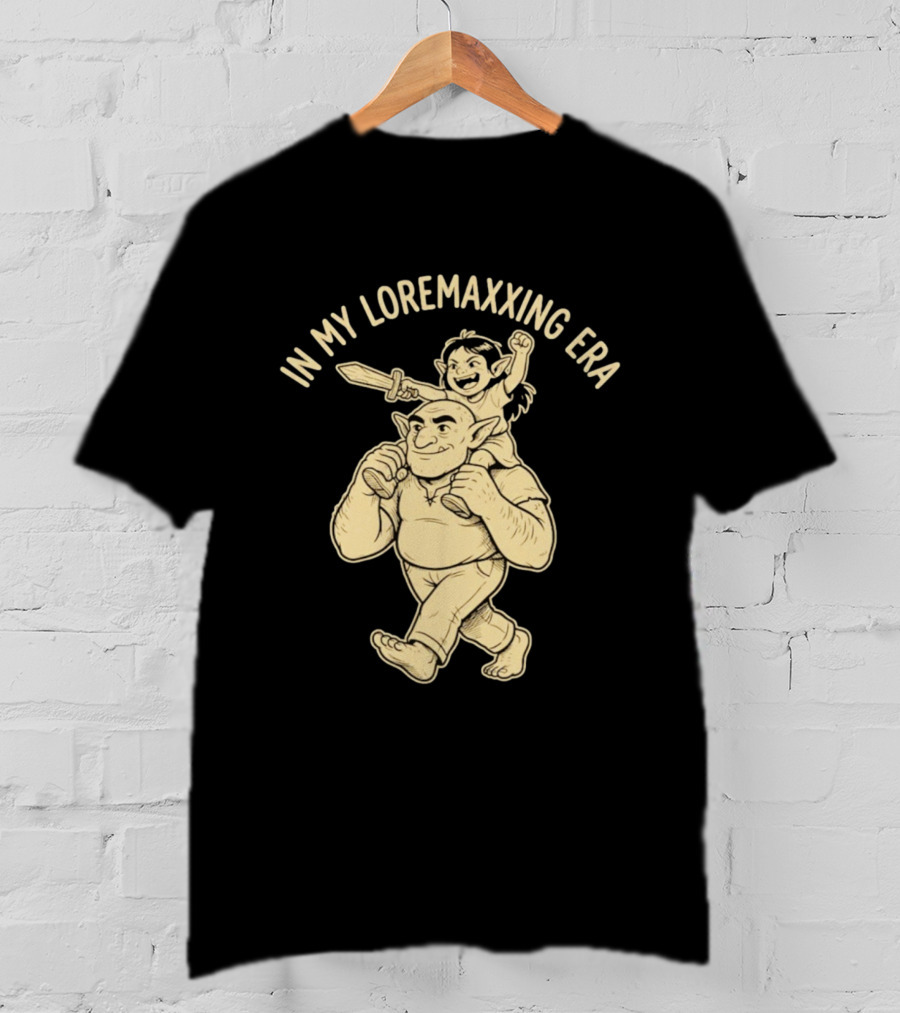 In My Loremaxxing Era Dad Shrek Ogre And Child Adventure T-Shirt