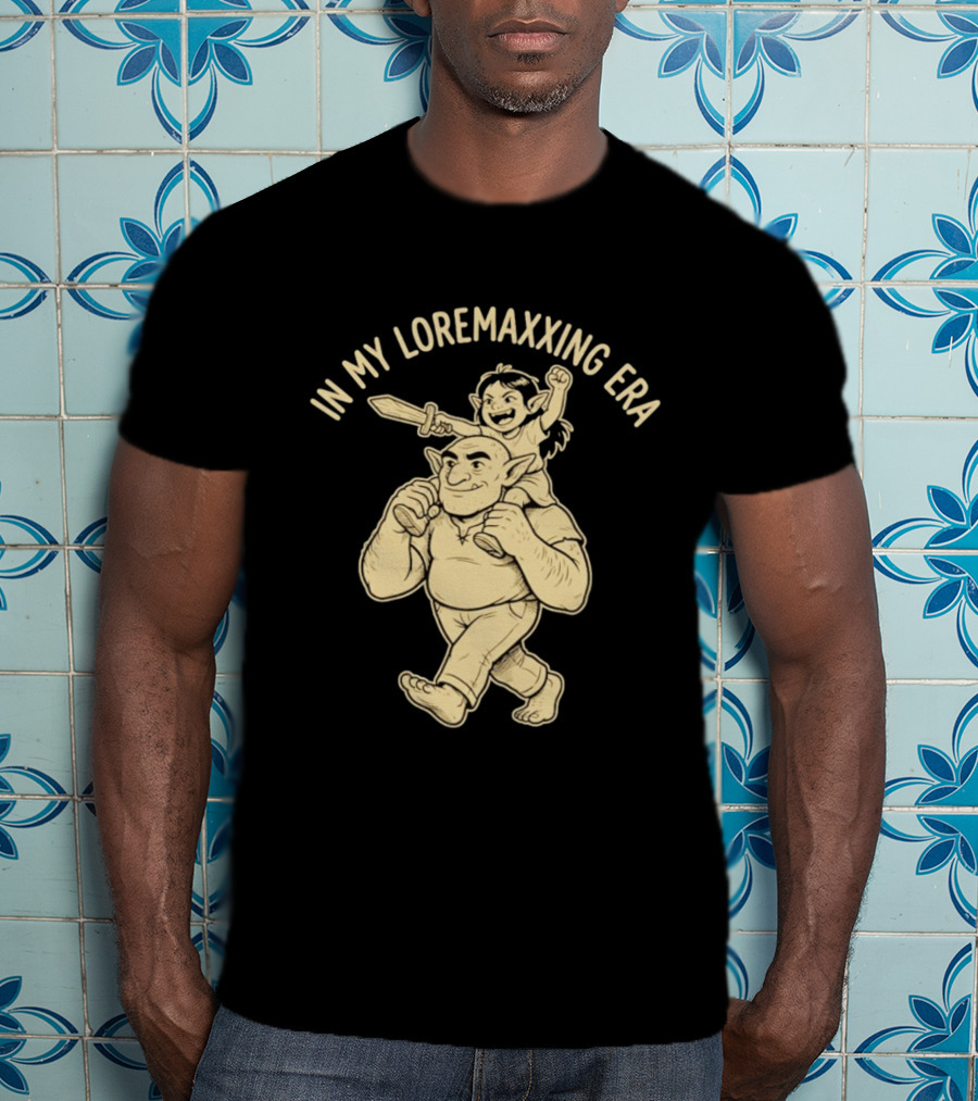 In My Loremaxxing Era Dad Shrek Ogre And Child Adventure T-Shirt