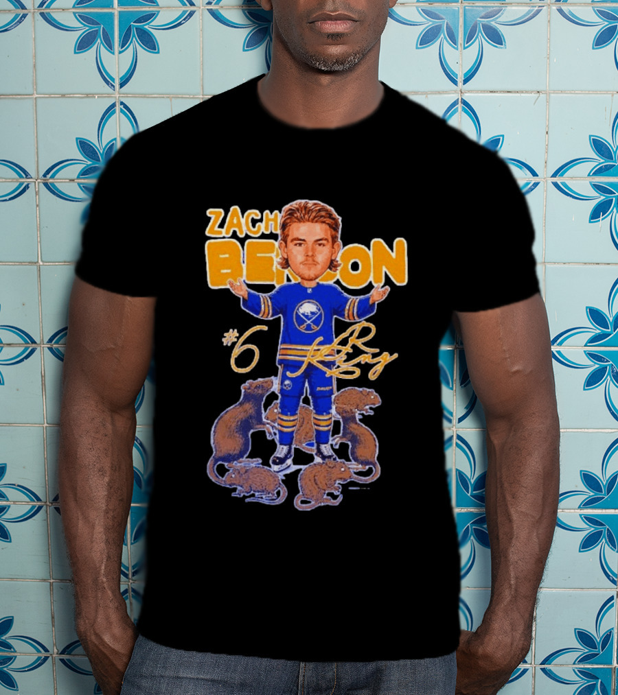 Zach Benson Buffalo Sabres Rat King #6 T-Shirt