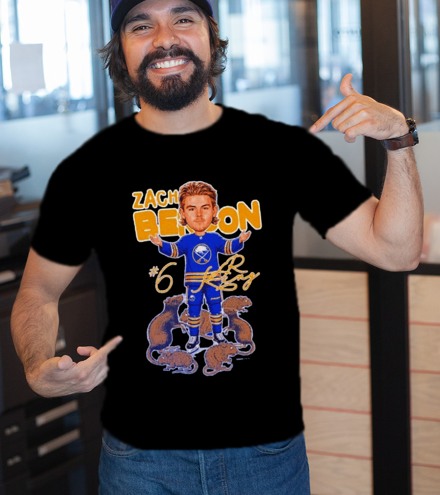 Zach Benson Buffalo Sabres Rat King #6 T-Shirt