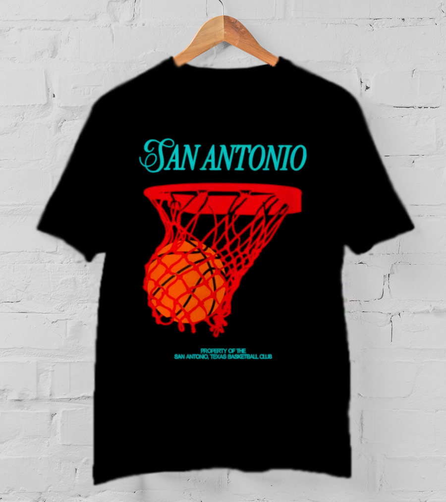 San Antonio Spurs Basketball Property Of The San Antonio Texas Basketball Club T-Shirt