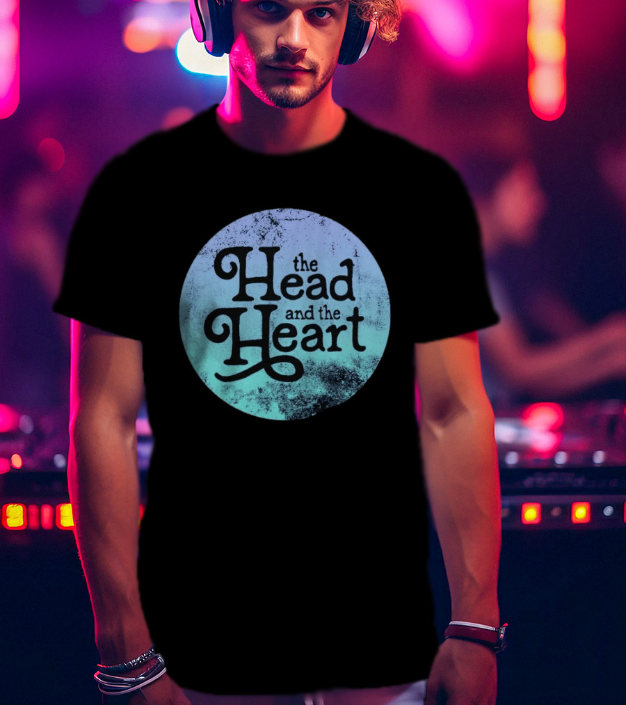 The Head And The Heart Periwinkle Gradient T-Shirt