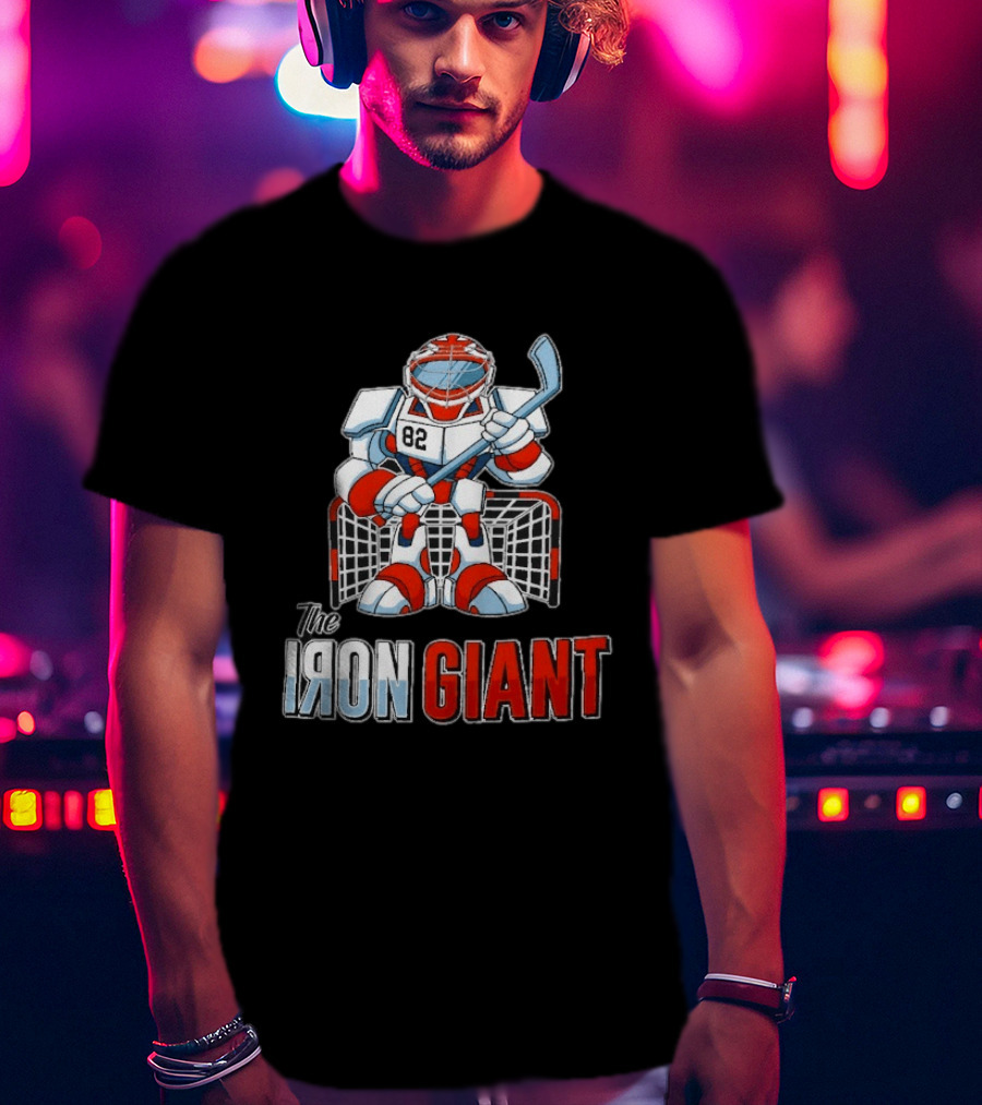 The Iron Giant Hockey Goalie Robot 82 T-Shirt