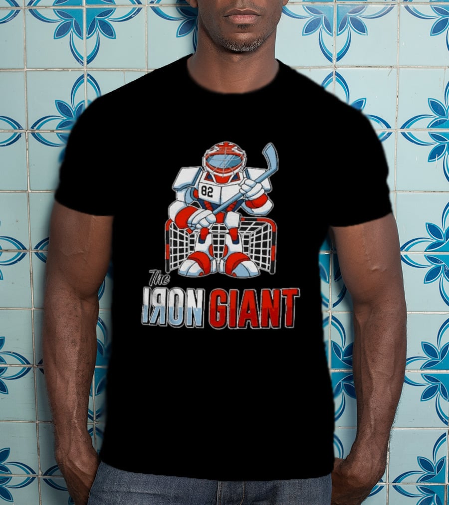 The Iron Giant Hockey Goalie Robot 82 T-Shirt