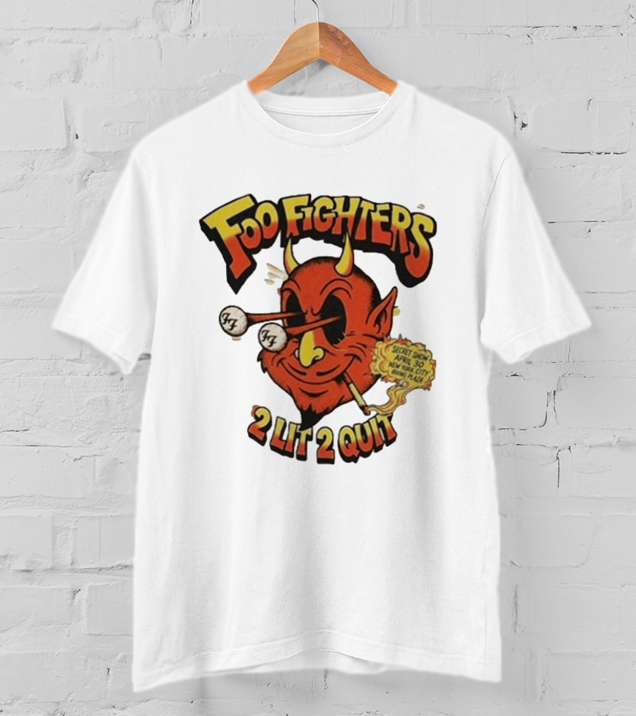Foo Fighters 2 Lit 2 Quit Secret Show April 30 2026 Irving Plaza New York T-Shirt