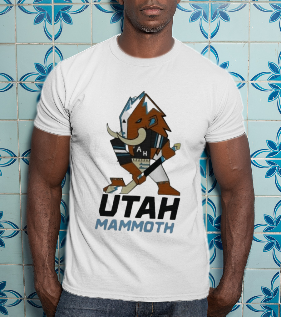 Lawson Crouse With Utah Mammoth Hockey Team T-Shirt