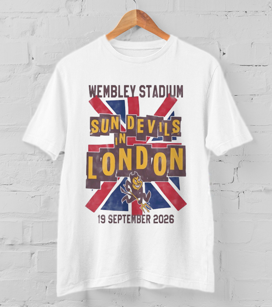 Wembley Stadium Sun Devils In London 19 September 2026 T-Shirt