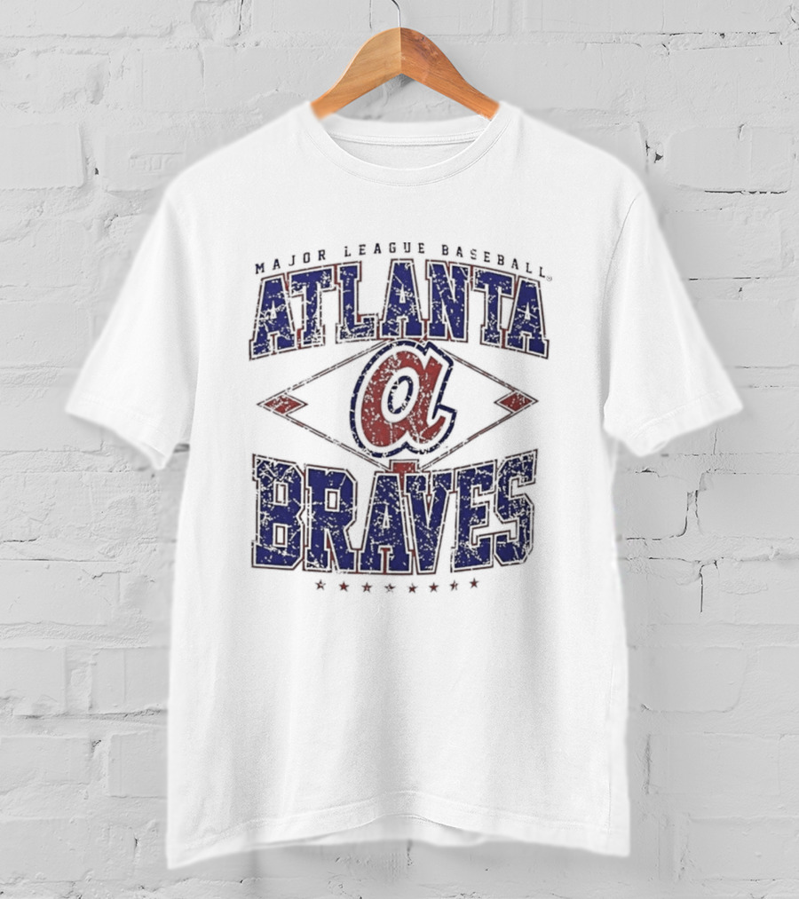 Atlanta Braves Major League Baseball Cooperstown Classic Retro Diamond T-Shirt