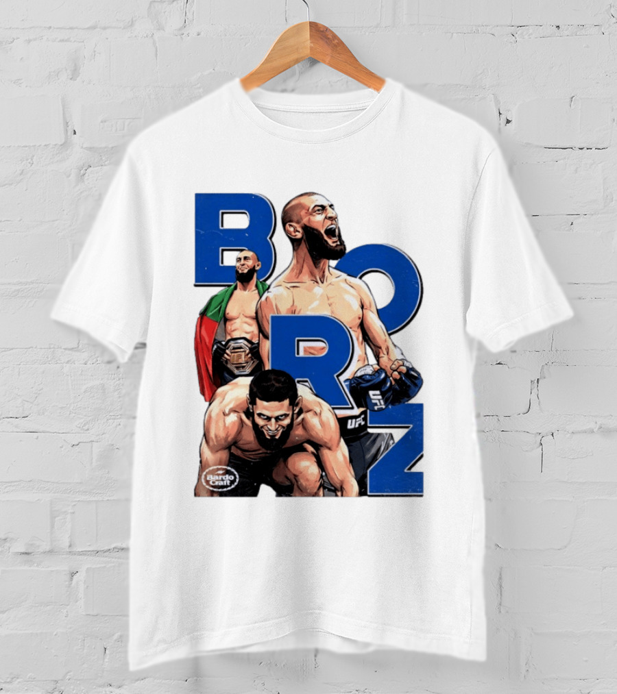 Borz Khamzat Chimaev UFC Fighter Illustrated T-Shirt