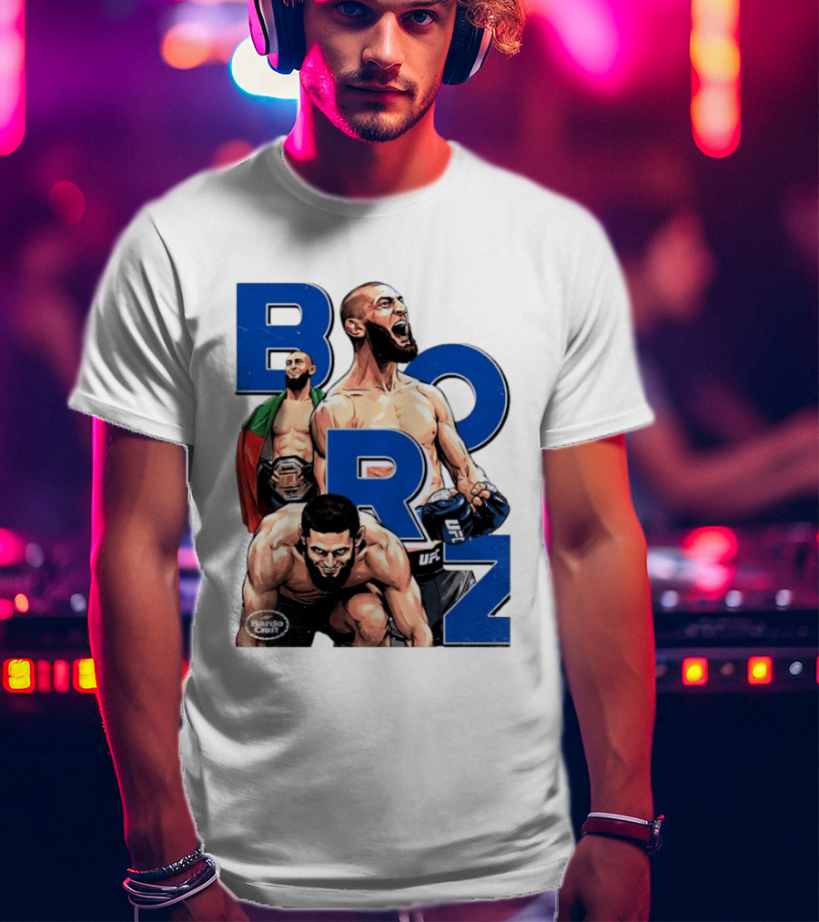 Borz Khamzat Chimaev UFC Fighter Illustrated T-Shirt