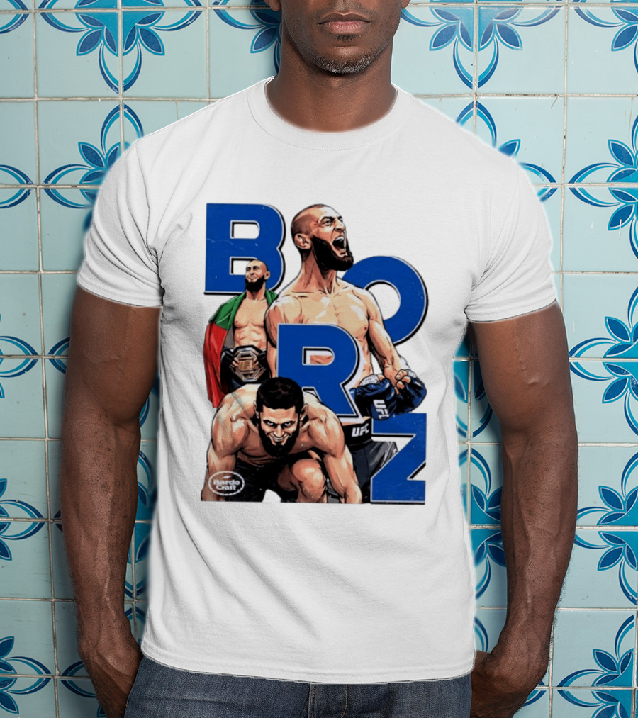 Borz Khamzat Chimaev UFC Fighter Illustrated T-Shirt