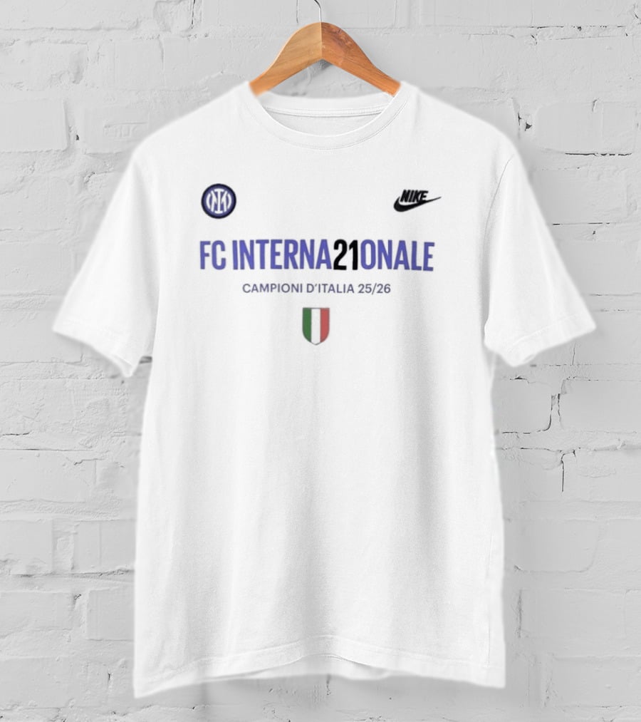 Inter Nike FC Internazionale Campioni D'Italia 2025 2026 T-Shirt
