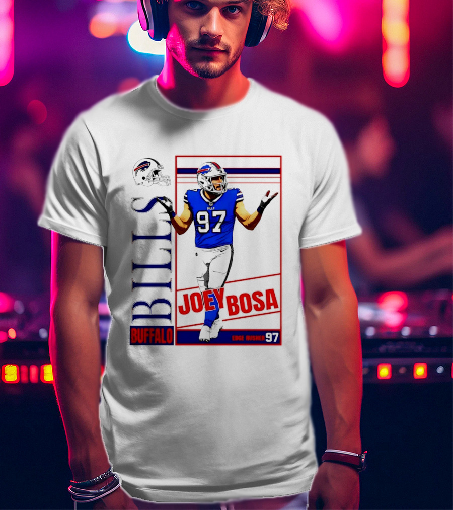 Joey Bosa Buffalo Bills Edge Rusher 97 NFL Football T-Shirt
