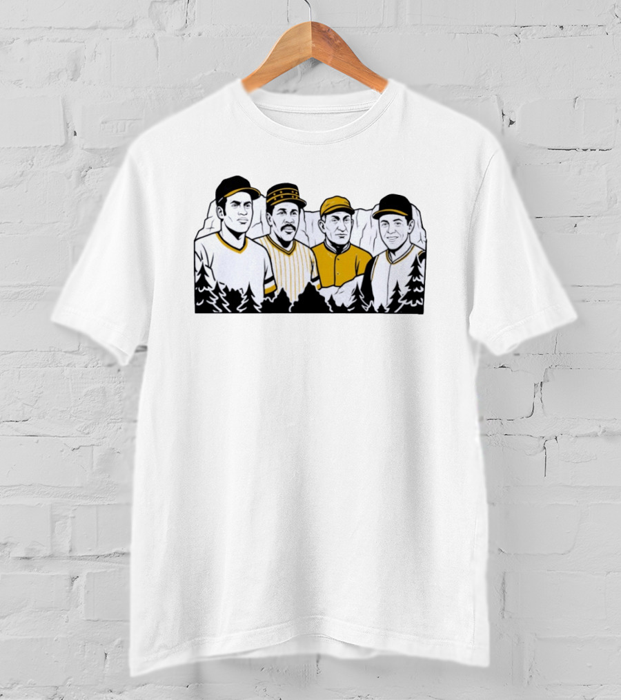 Pittsburgh Pirates Legends Roberto Clemente Willie Stargell Honus Wagner Bill Mazeroski T-Shirt