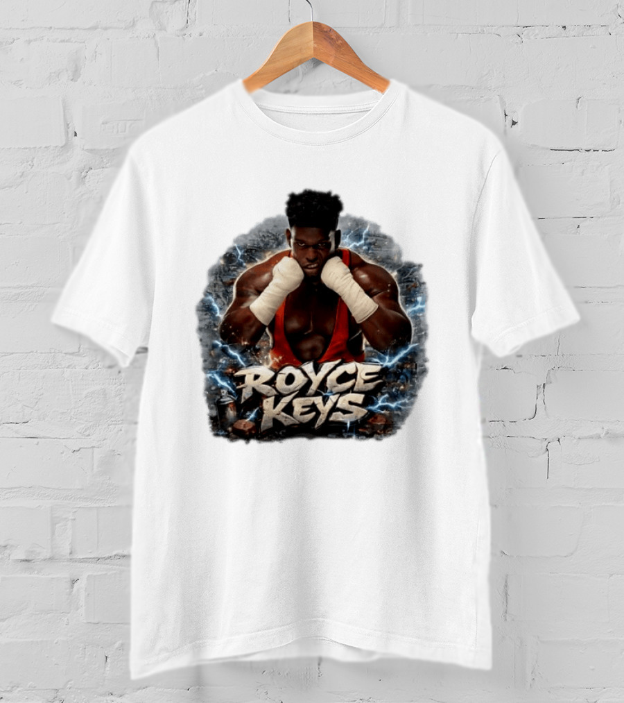 Royce Keys AEW Boxing Pose Lightning T-Shirt