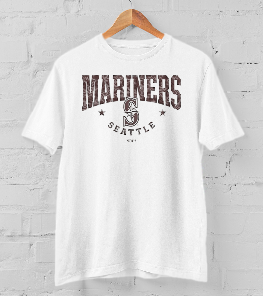 Seattle Mariners 2026 Armed Forces Day Camo Luxe Mariners Seattle Stars T-Shirt