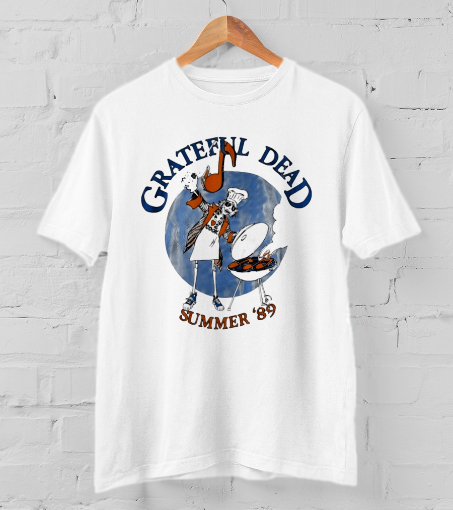 Grateful Dead Skeleton Chef BBQ Summer '89 T-Shirt