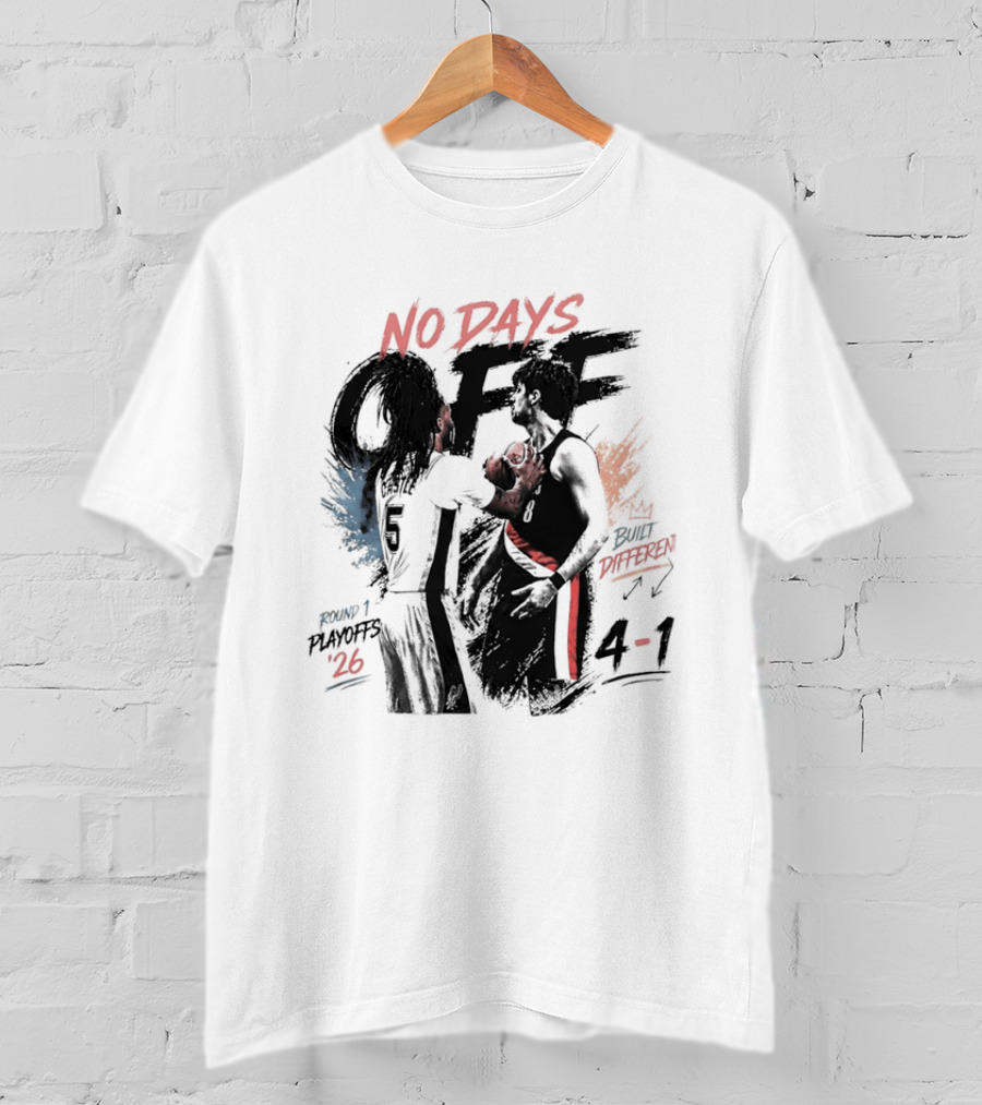 Stephon Castle No Days Off Built Different San Antonio Spurs Basketball 4 1 Number 26 T-Shirt
