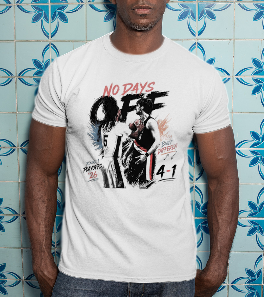 Stephon Castle No Days Off Built Different San Antonio Spurs Basketball 4 1 Number 26 T-Shirt