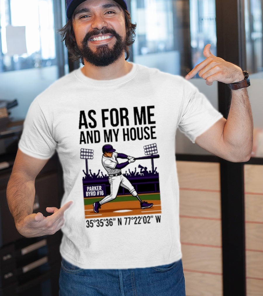 As For Me And My House Parker Byrd 2026 Baseball Coordinates T-Shirt