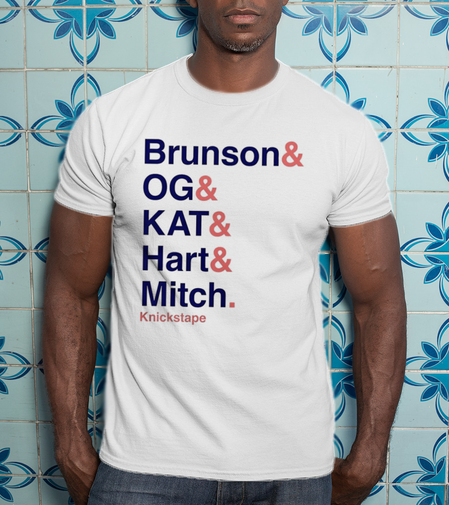 Brunson OG KAT Hart Mitch New York Knicks Knickstape T-Shirt