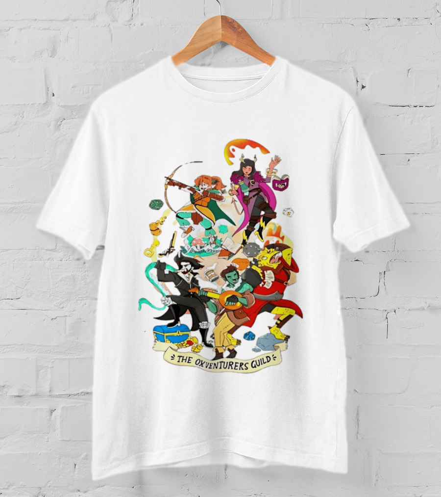 The Oxventurers Guild YouTube Outside Xbox Characters Adventure Fantasy T-Shirt
