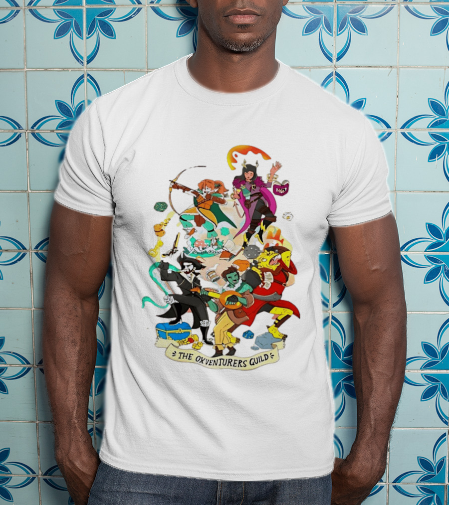 The Oxventurers Guild YouTube Outside Xbox Characters Adventure Fantasy T-Shirt