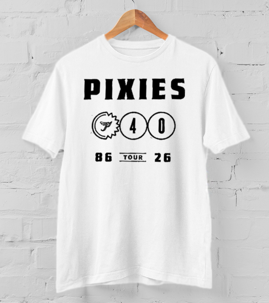 Pixies 40th Anniversary Tour 2026 Dates Asia Event P40 86 26 T-Shirt