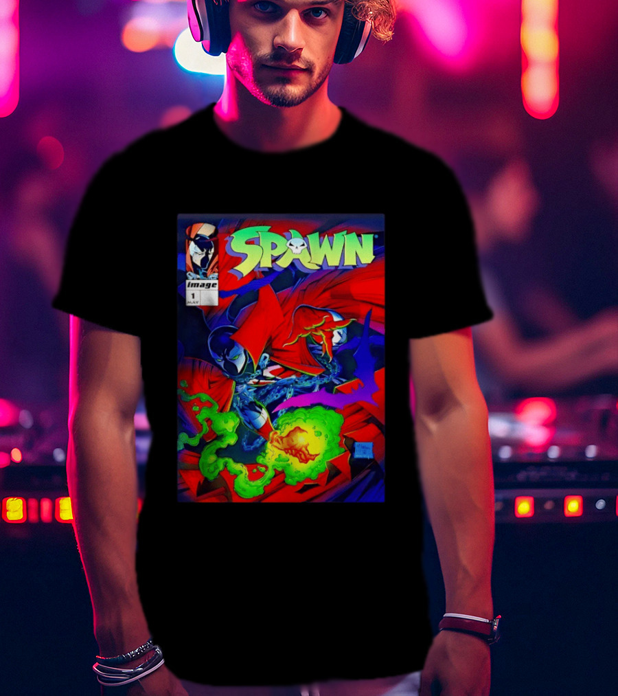 Spawn Image Comics May Issue 1 Albert Al Simmons 1992 T-Shirt
