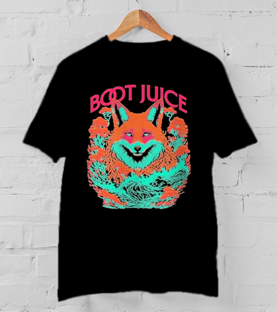 Boot Juice Psychedelic Neon Fox T-Shirt