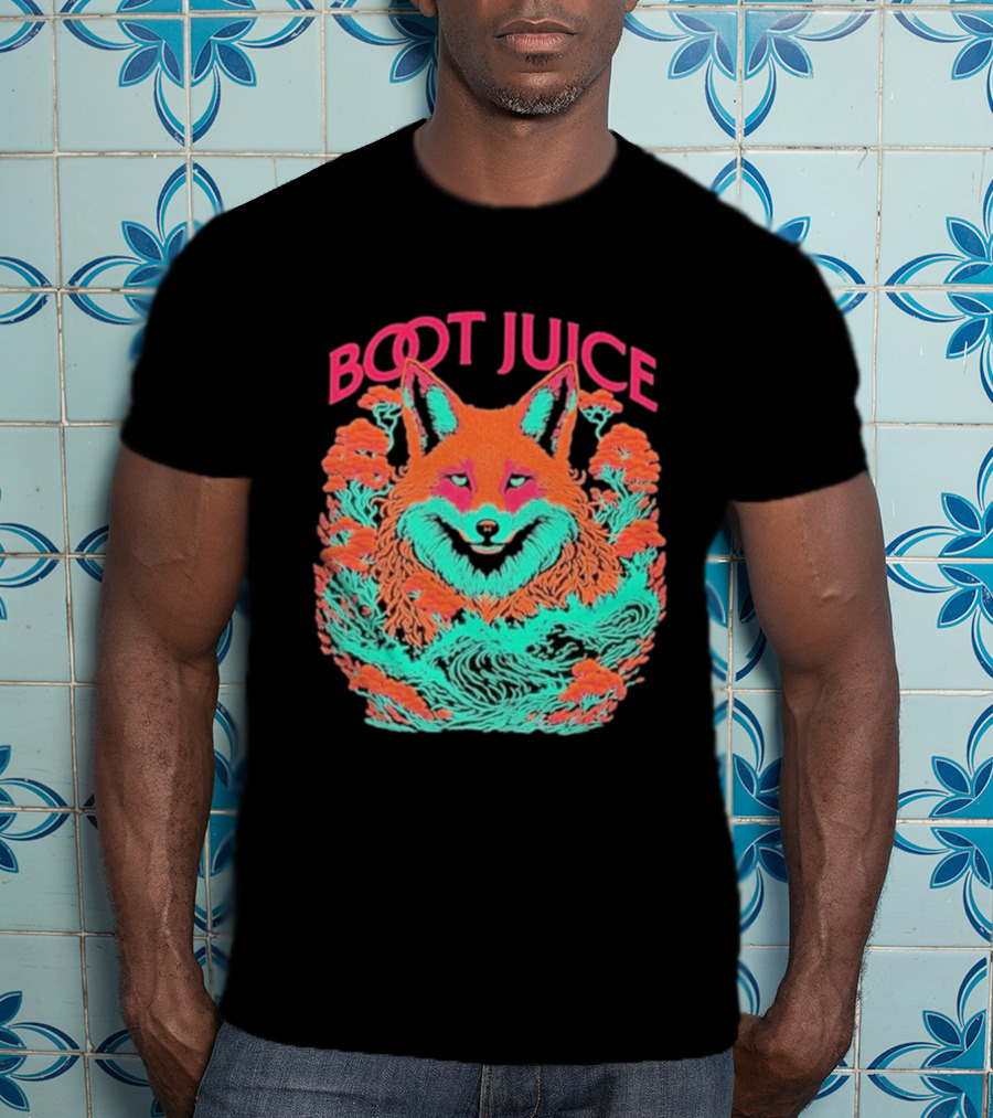 Boot Juice Psychedelic Neon Fox T-Shirt
