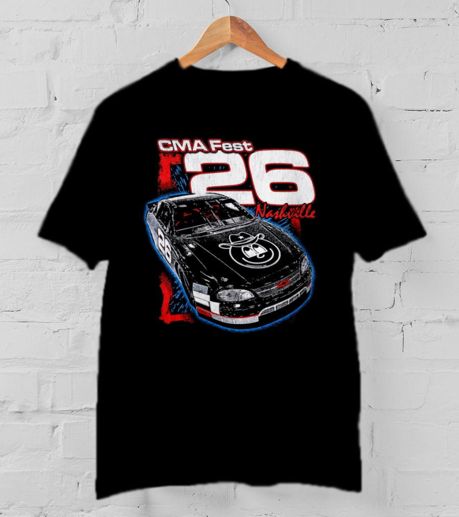 CMA Fest 26 Race Car Nashville 2026 T-Shirt