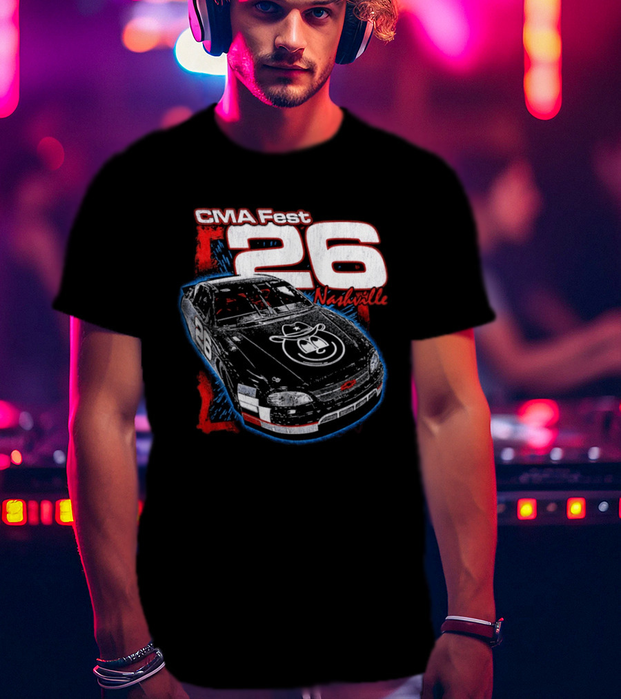 CMA Fest 26 Race Car Nashville 2026 T-Shirt