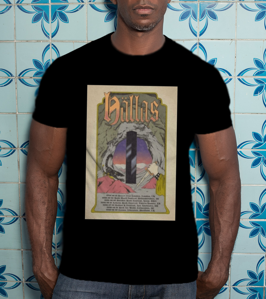 Hällas Tour 2026 Desert Fest London To Cosmic Fuzz Sheffield Summer Dates UK Germany Switzerland Austria Greece T-Shirt