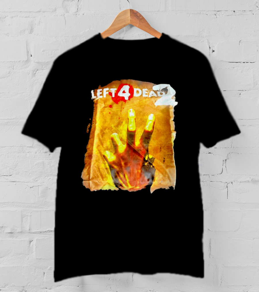 Left 4 Dead 2 Zombie Hand Iconic Horror Game T-Shirt