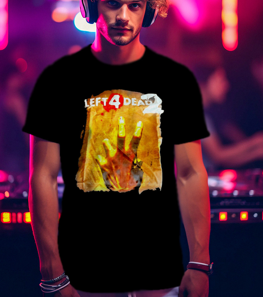Left 4 Dead 2 Zombie Hand Iconic Horror Game T-Shirt