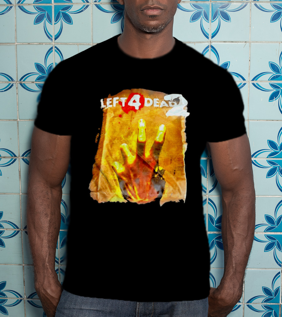 Left 4 Dead 2 Zombie Hand Iconic Horror Game T-Shirt