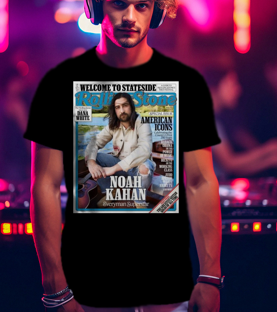 Welcome To Stateside Rolling Stone Noah Kahan Special Issue American Icons Everyman Superstar T-Shirt
