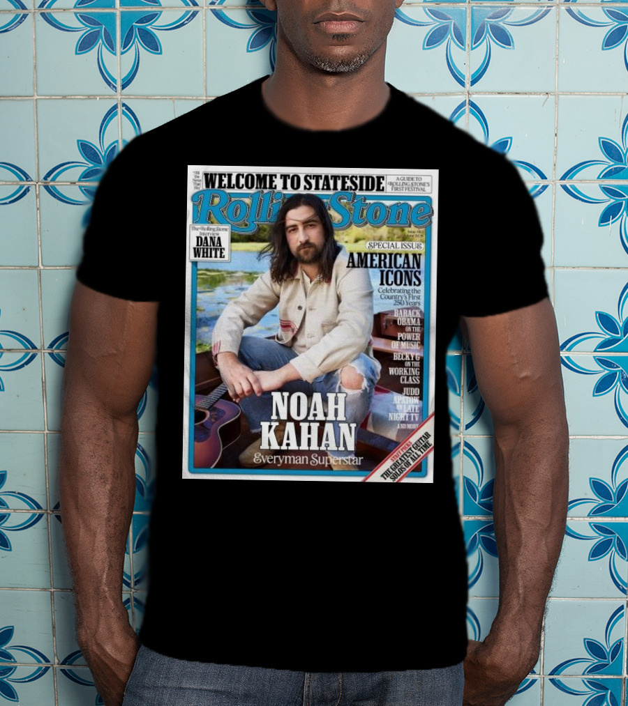 Welcome To Stateside Rolling Stone Noah Kahan Special Issue American Icons Everyman Superstar T-Shirt