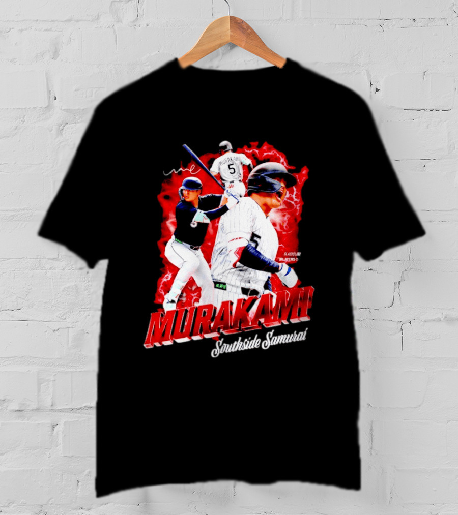 Munetaka Murakami Southside Samurai Baseball Players MLB Commendation T-Shirt