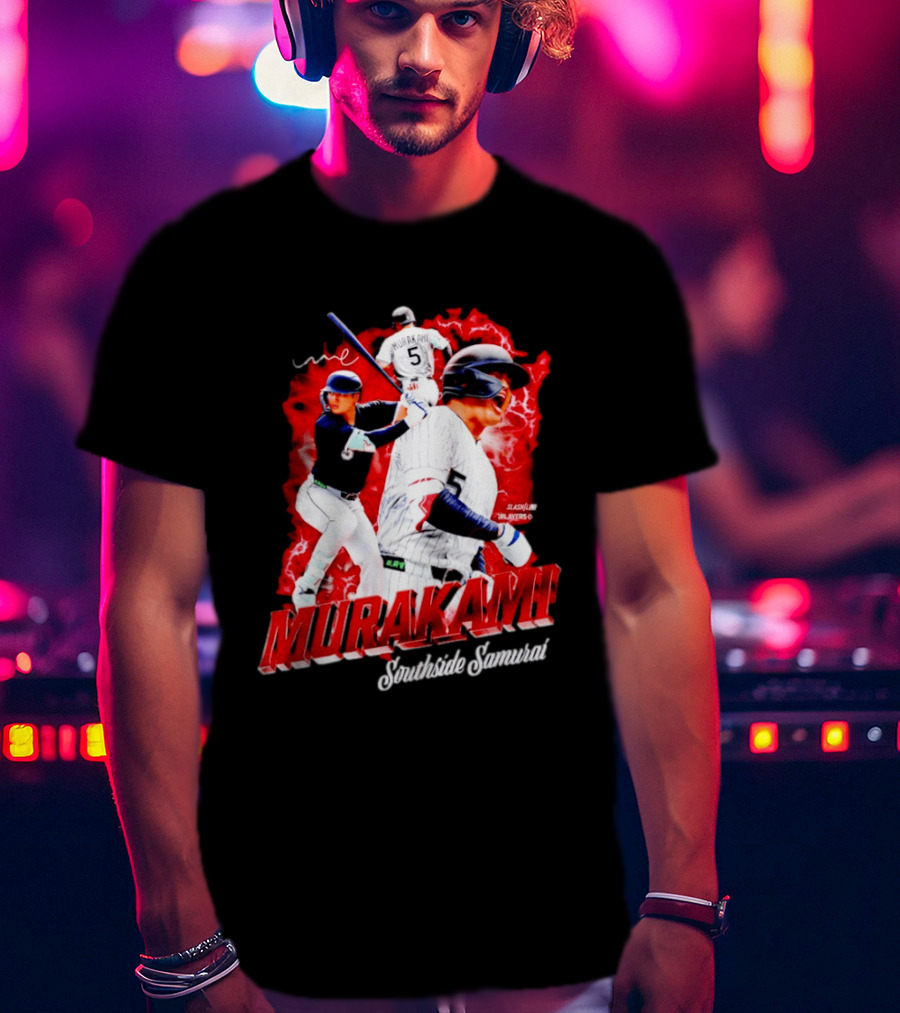 Munetaka Murakami Southside Samurai Baseball Players MLB Commendation T-Shirt