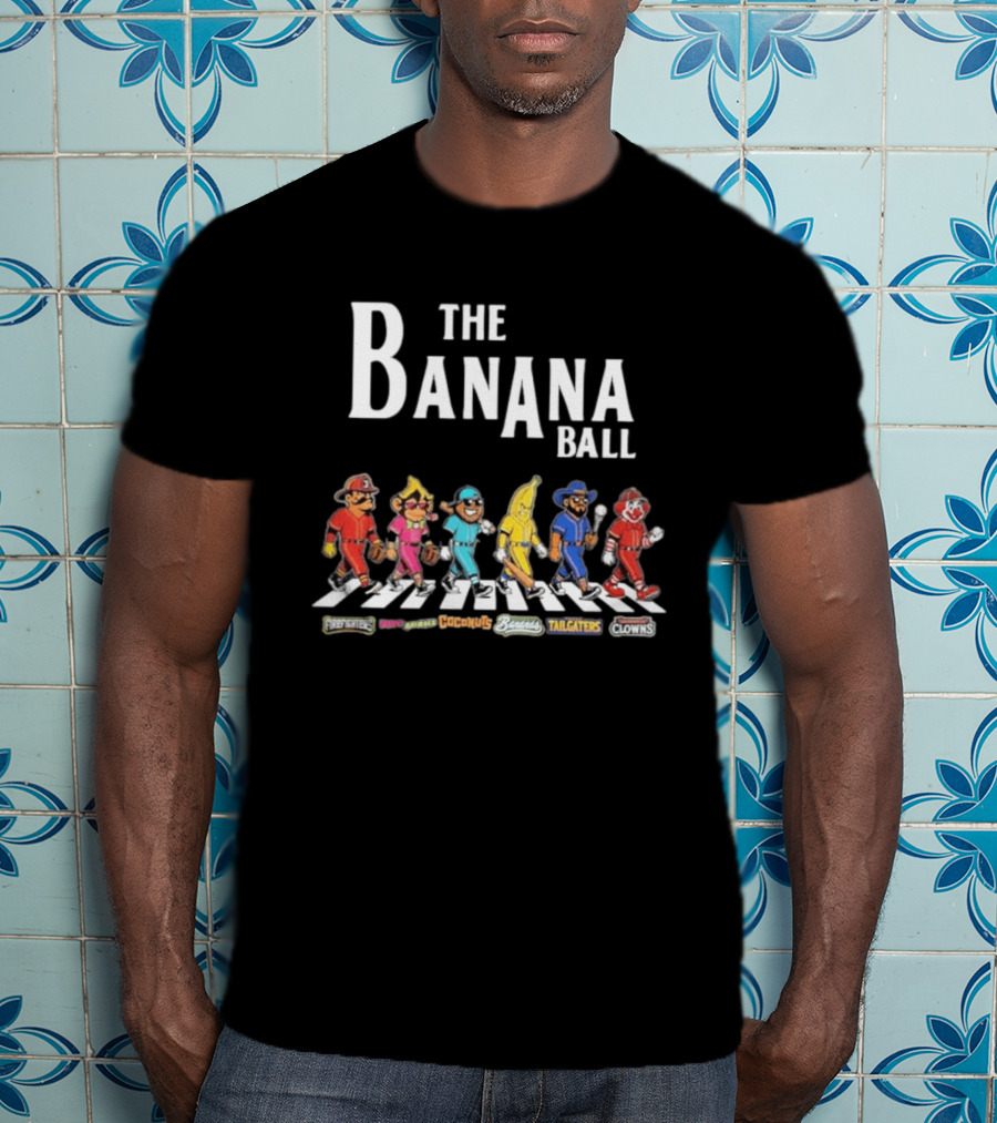 The Banana Ball Freestylers Party Animals Hooligans Bananas Tailgaters Clowns T-Shirt