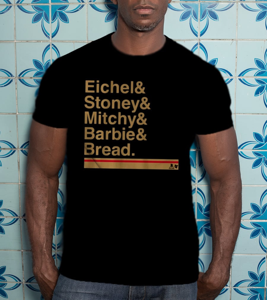 Vegas Hockey Eichel Stoney Mitchy Barbie Bread Ampersand List NHL T-Shirt